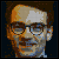 mosaic styled portrait